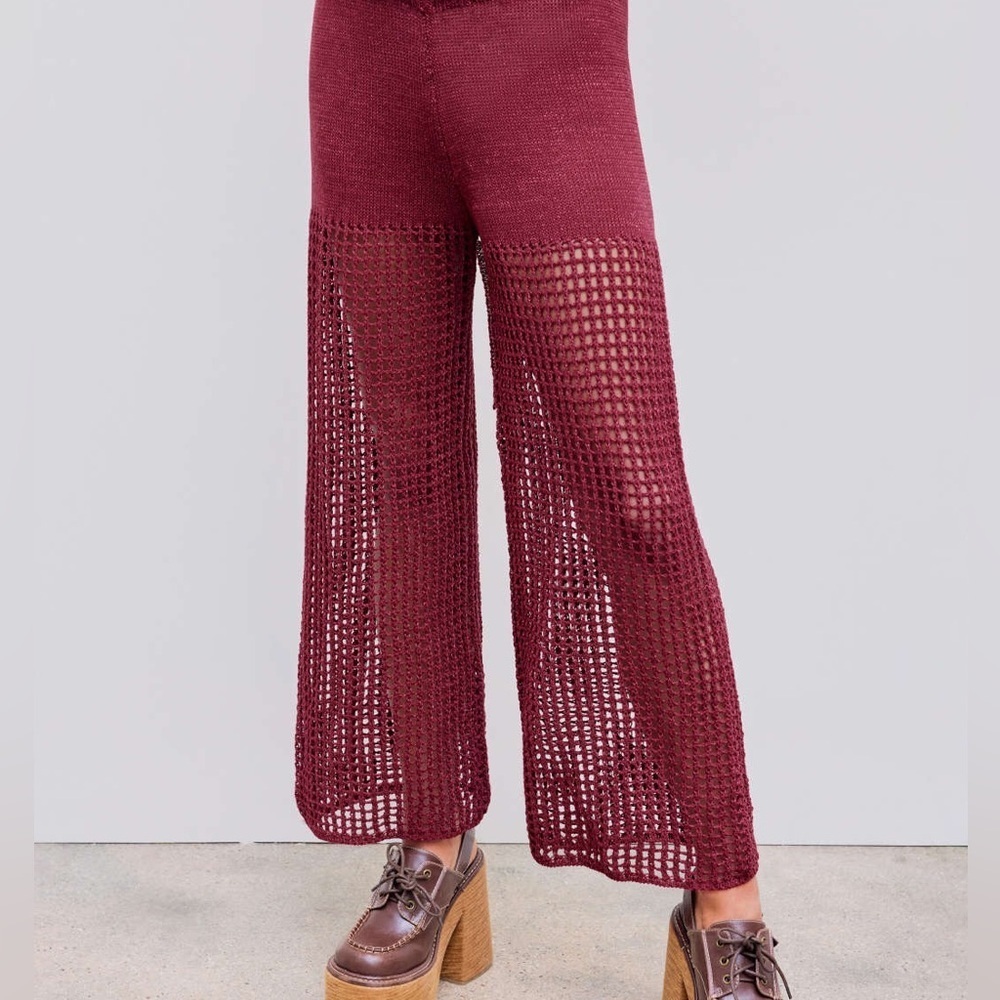 Cider Burgundy Knit Top